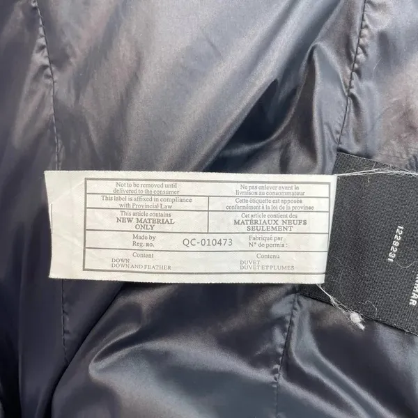 S13 Quilted Down Short‎ Puffer Jacket Navy Blue Size XS - Image 11