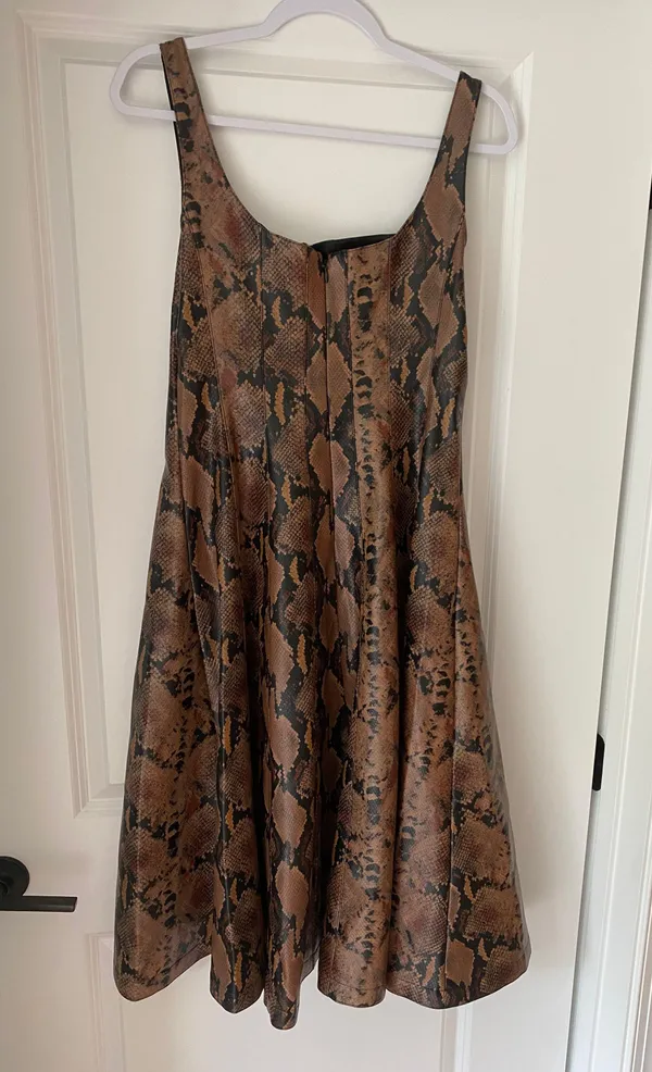 7 For All Mankind Faux Snake Skin Dress - Image 6