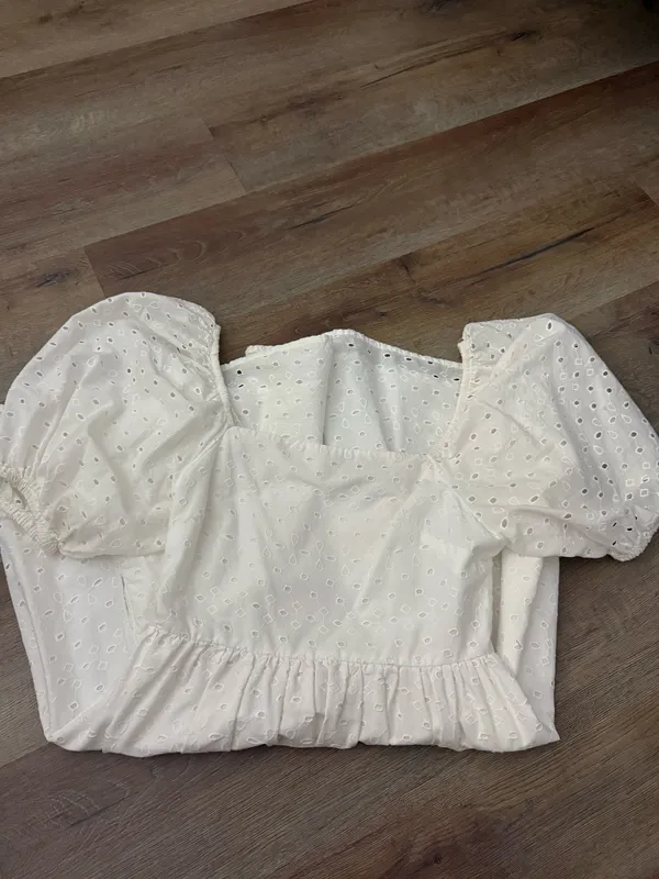 White Eyelet Dress - Image 3
