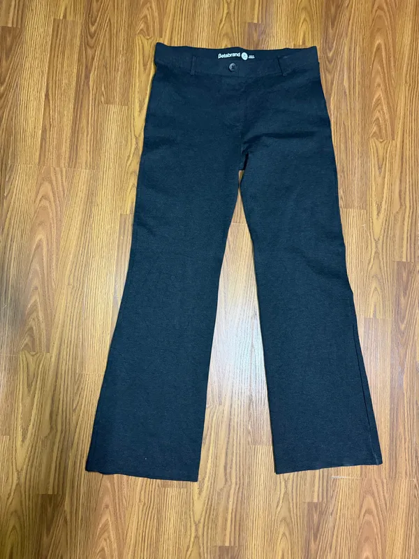 Betabrand Classic Dress Pant Yoga Pants Charcoal Size MP. Inseam 30in, waist 31in - Image 3