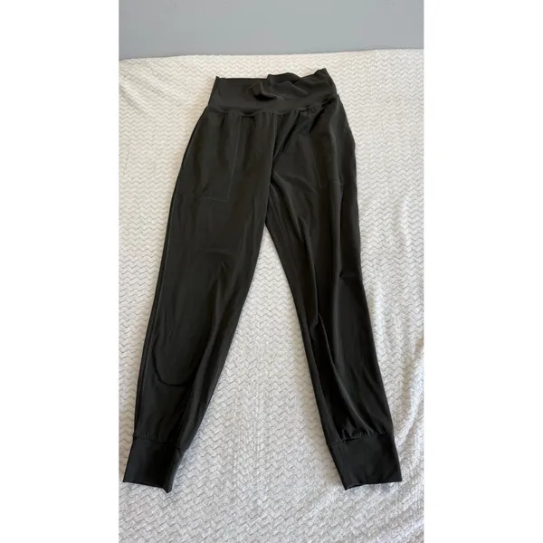 Athleta Cruise Jogger in Powervita Dark Olive Green High Rise Pants Small - Image 2
