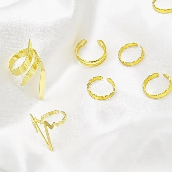 Gold Stacking Ring Set - Image 2