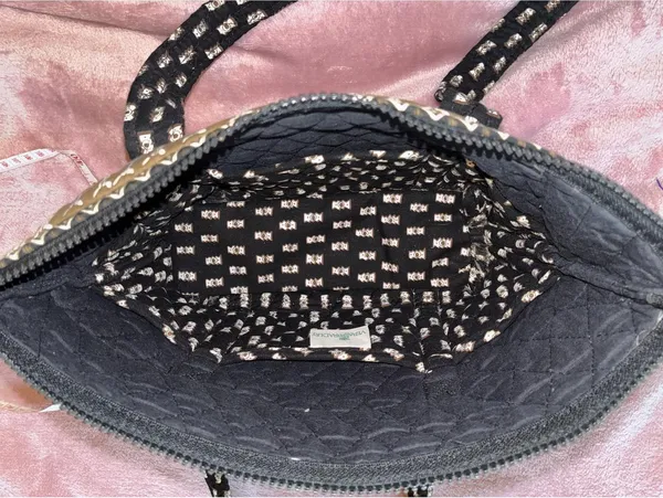 Vintage 2001 Vera Bradley Zebras Tote | Black & Tan Animal Print Retired Pattern - Image 4
