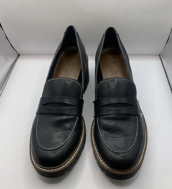 Blondo Dulce Waterproof Women's platform Loafers chunky size 9.5 black E6 - Image 3