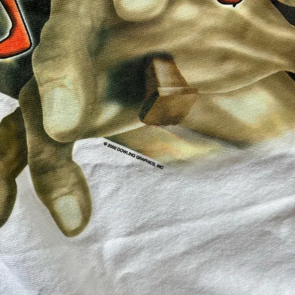 Delta Vintage 2002 Y2K Jesus Christian Print Body Piercing Saved My Life Tee Large L - Image 5