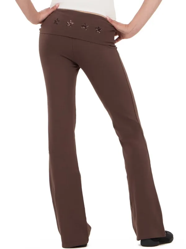 Forever 21 Sequin Star Brown Hooded Jacket and Pants Set - Image 4