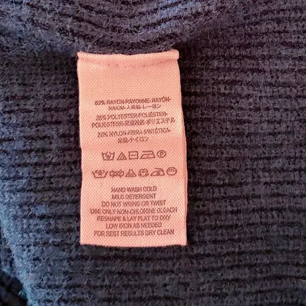 FREE PEOPLE Softly Structured Solid Teal Sweater Turtleneck Tunic Knit Medium - Image 12