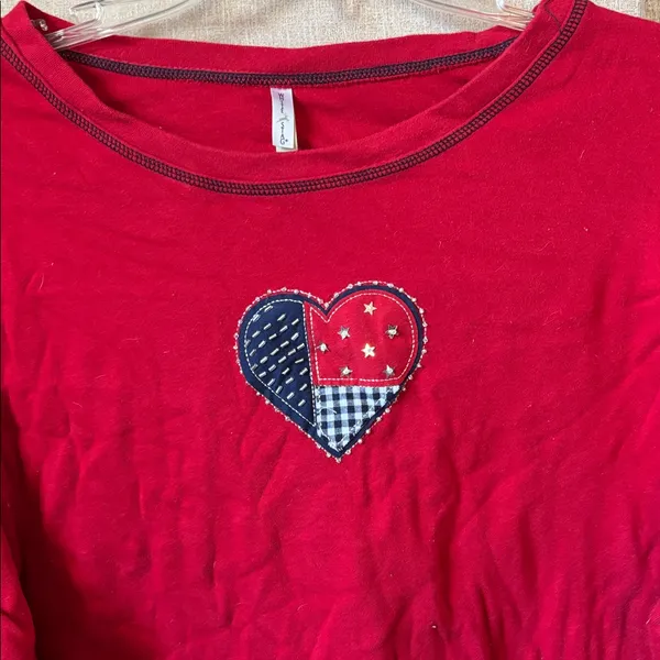 White Stag Red Crew Neck Top XL - Image 2