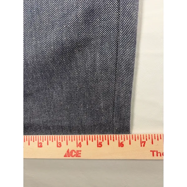 Zara Blue Linen Blend High Waist Straight Leg Trouser Pant Sz Large Minimalist - Image 13