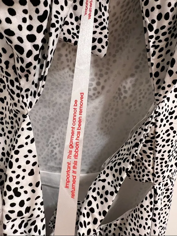 NEW MISSGUIDED Dalmatian open back dress - Image 5