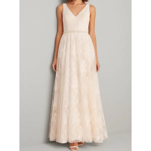 LULUS Sweet Love Floral Lace Beaded Maxi Dress, Ivory, Small - Image 11