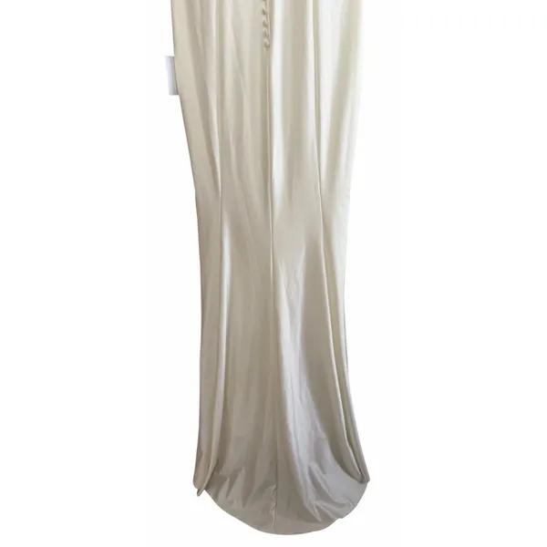 Lulus True Love Story White Embellished Cap Sleeve Mermaid Maxi Dress Size 8‎ - Image 6