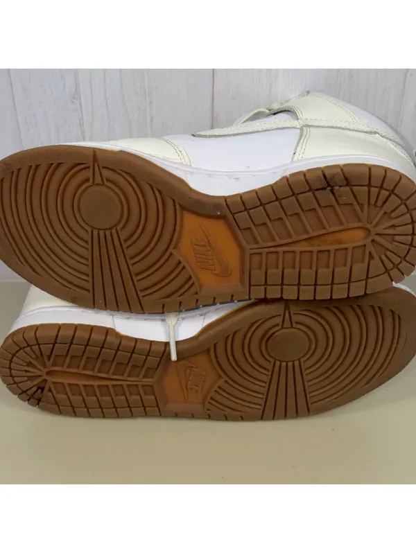Nike Dunk High White Sail Gum Sneakers Women’s 7 - Image 7