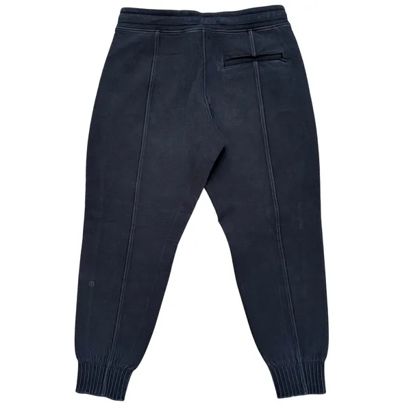 Lululemon NTS‎ Jogger Womens 10 Black Fleece Rib Cuff Athleisure Sweatpants - Image 2