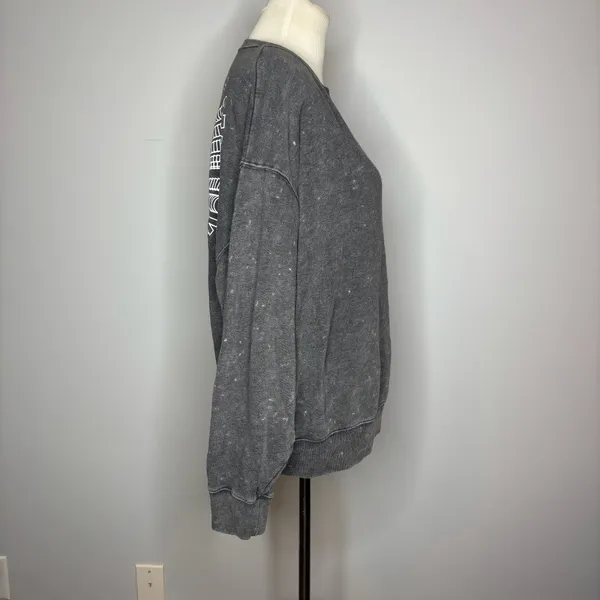 PINK - Grey "More Self Love" Graphic Crewneck - Image 2