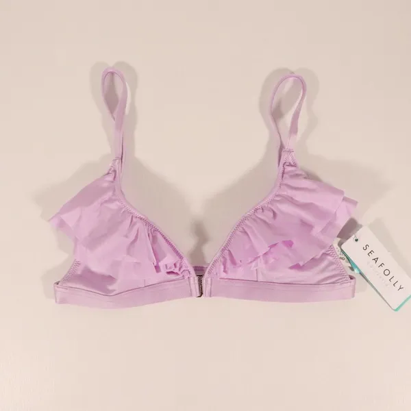 NWT Seafolly X Revolve Shine On Fixed Tri Bikini in Lilac - Image 3