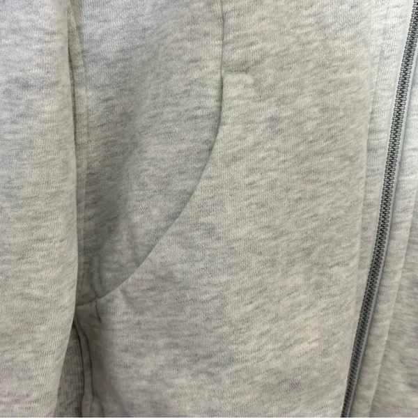 Lululemon Scuba Full Zip Hoodie Gray Size 14 NWT Cotton Athleisure Jacket Logo - Image 4