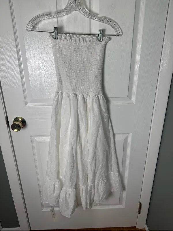 Reformation Laurine Dress in Ivory XS - Image 5