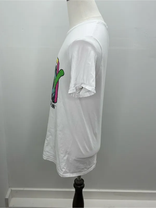 1994 MTV Spring Break White Graphic Adult Vintage T-Shirt Small - Image 4