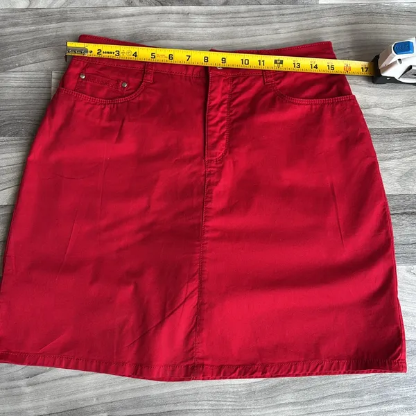 Croft & Barrow Red Mini Skirt short for Casual Wear - Image 8