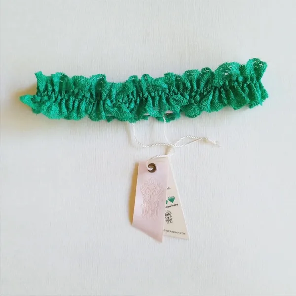 HAH Free People One and Done Emerald Green Garter - Image 2