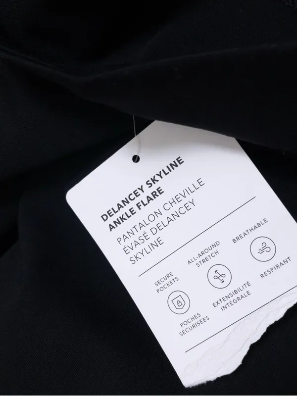 NWT Athleta Delancey Skyline Ankle Flare Pant M Black Stretch Tailored - Image 11