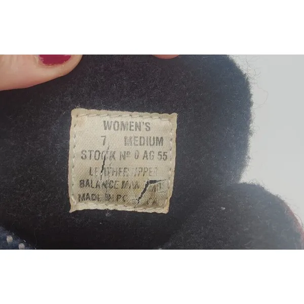 Vintage L.L bean Gray burgundy boots womens sz 7 - Image 7