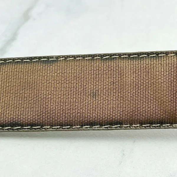 Vintage Ritz Bronze Faux Leather Belt Gold Hardware Small (S) ✨ - Image 5