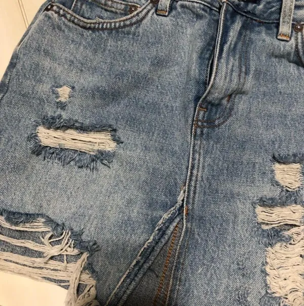 Free People Jean Skirt Mini - Image 3