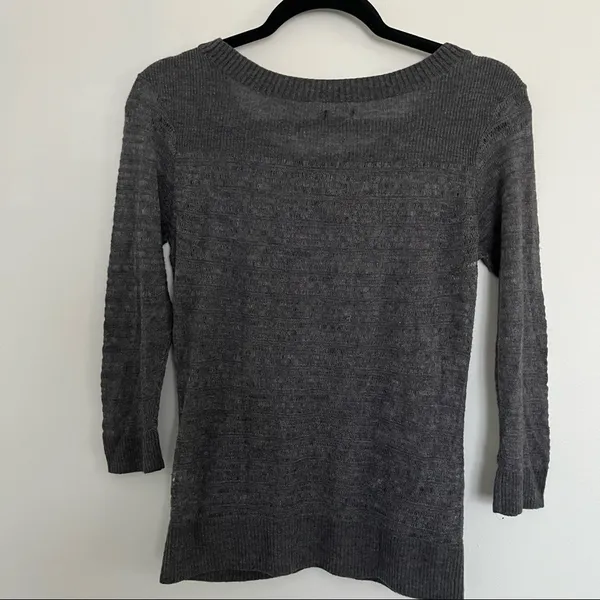 Aerie Sweater Women's Size M Lightweight Pockets Charcoal Gray - Image 7