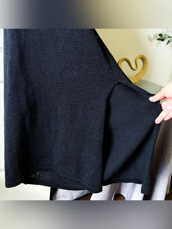 Cult Gaia Mert Knit Cutout Midi‎ Dress Black Medium EUC - Image 4