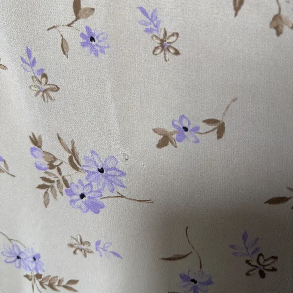 VTG 90s Women Indie Grunge‎ Maxi Jumper Dress 6 Tan Purple Floral 90s Summer - Image 7