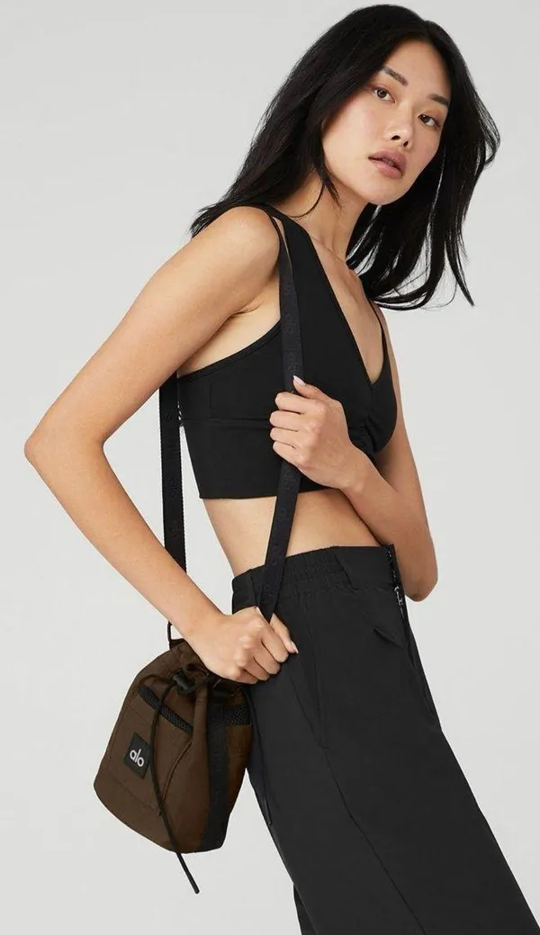 Alo Yoga Crossbody Bucket Bag Espresso - Image 2