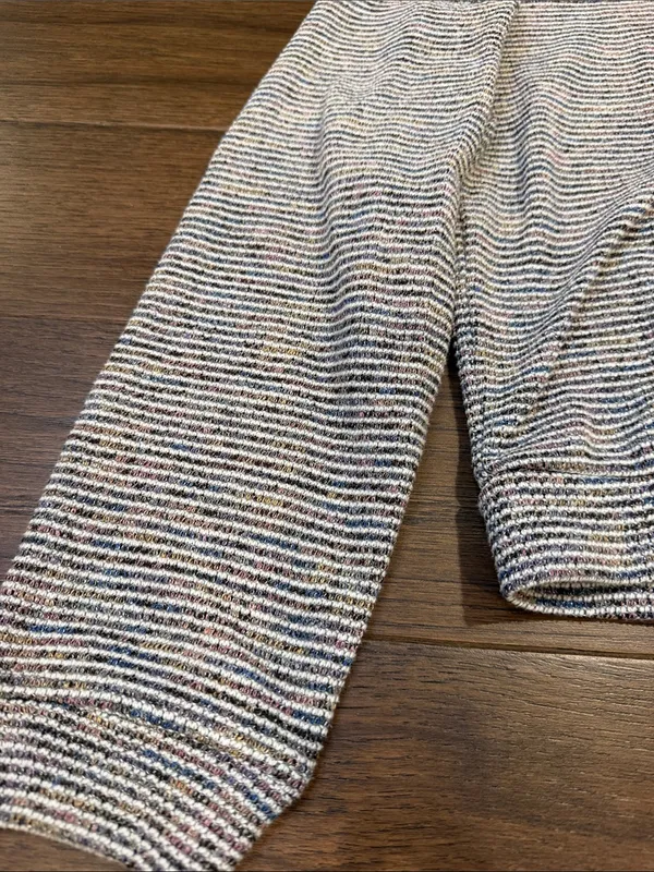 Madewell Textured Turtleneck Sweater in Heathered Neutrals Size Medium - C68-023 - Image 4