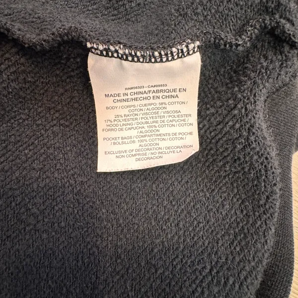 Nike Air Hoodie‎ Black Rose Gold Logo Sweatshirt Pullover Womens Size Large L - Image 6