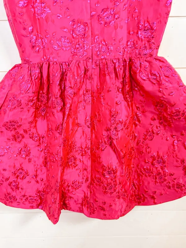 NEW Amanda Uprichard Addison Fuchsia Bubble Mini Dress, Medium, MSRP $236 - Image 16
