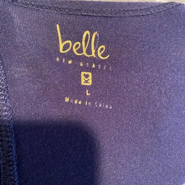 Belle by Kim Gravel navy blue and black tunic size‎ large - Image 5