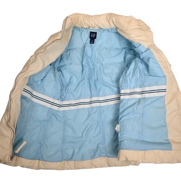 GAP Women's XS Vintage Cream Puffer Jacket - Image 8