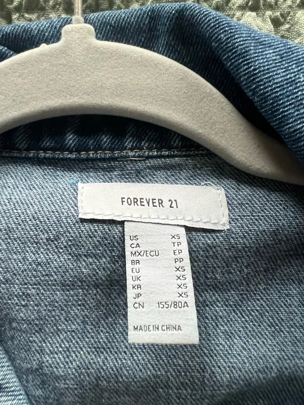 Forever 21 denim dress with belt, Size XS #denim #dress - Image 3