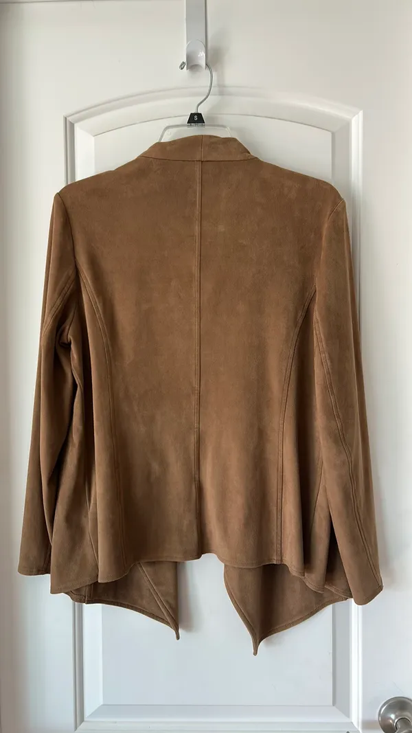 Faux Suede Cardigan - Image 4