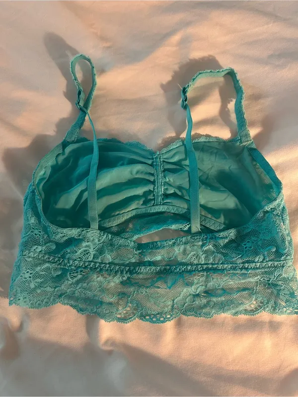 PINK - Victoria's Secret Turquoise Lace Bralette - Image 5