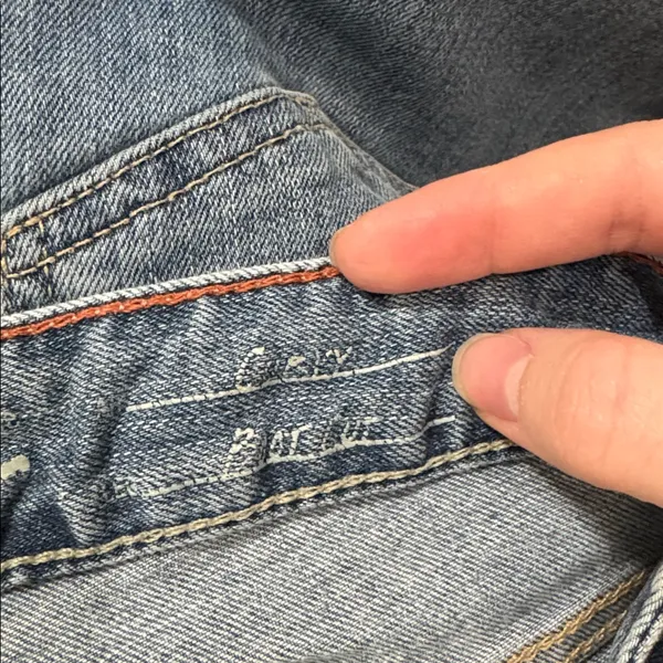 Eddie Bauer Specially dyed Blue Curvy Bootcut Jeans size 6 - Image 11