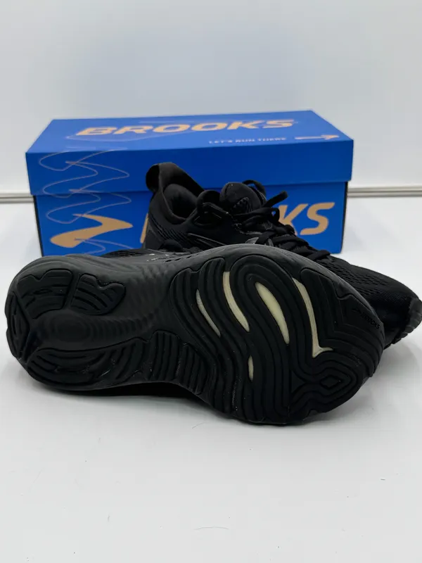 Brooks Glycerin 22 Womens Running Shoes Size 6.5 B Black Black Ebony With Box - Image 9