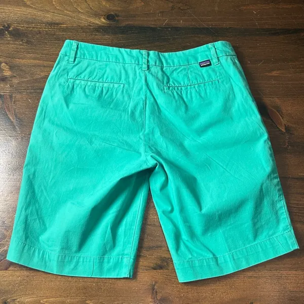 Patagonia Stretch All-Wear Bermuda Shorts 8 Turquoise Preppy Casual Summer Chino - Image 4