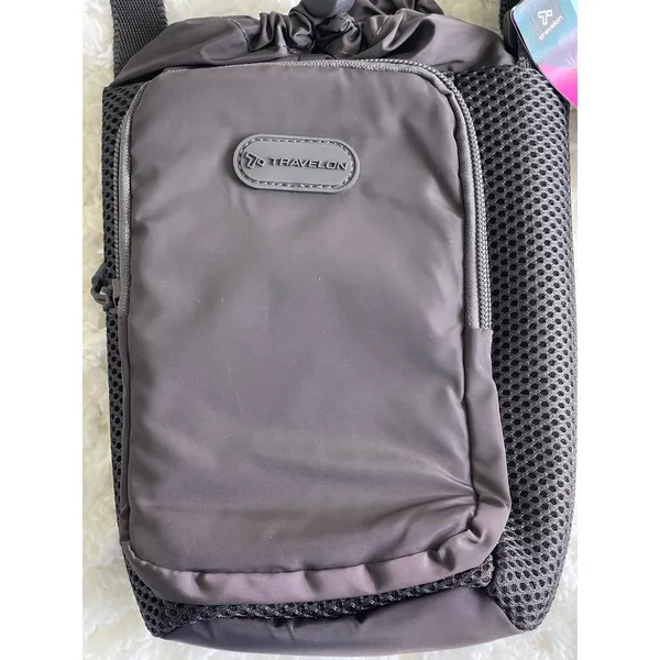 Travelon Gogo Gray Insulated Water Bottle Tote Bag Purse Strap Fits Most Bottles - Image 3