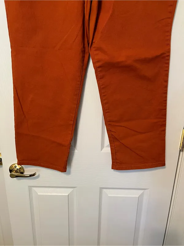 Gloria Vanderbilt Amanda cotton jean in burnt orange 20W Short - Image 9