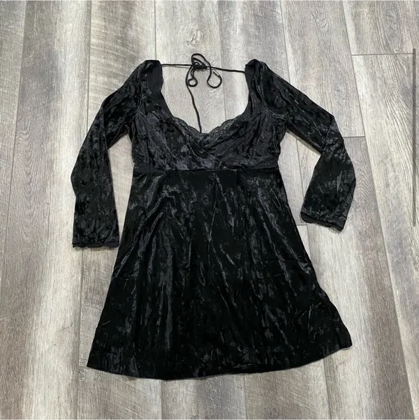 Free People Kat Velvet Mini Dress - Image 4