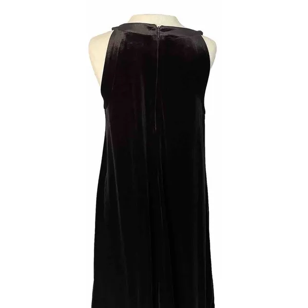 VTG Betsey Johnson Halter Dress Size 10‎ Black Velvet Cocktail Party Formal LBD - Image 4