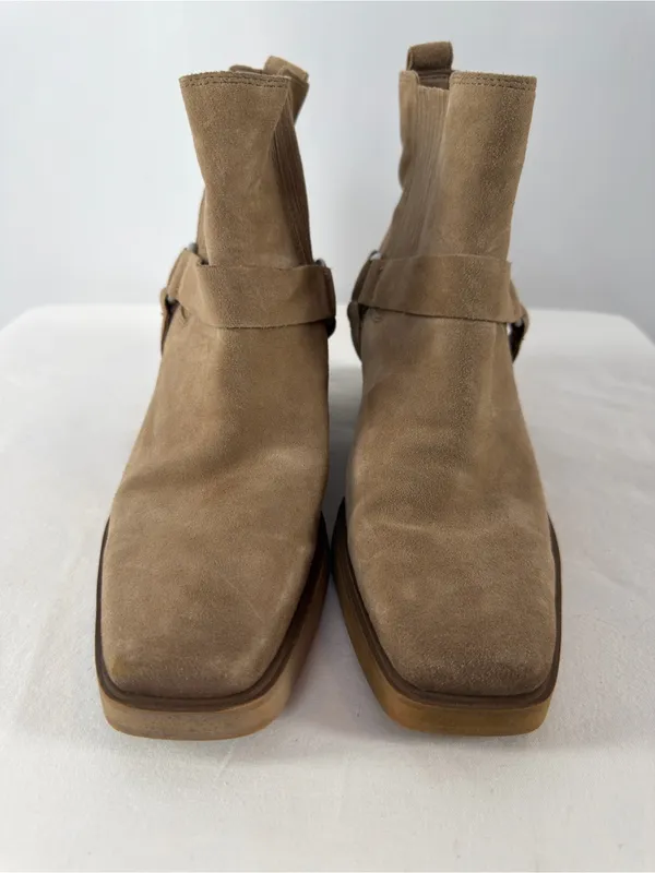 Sam Edelman‎ Bellamie Suede Square Toe Bootie in Taupe Size 8 - Image 2