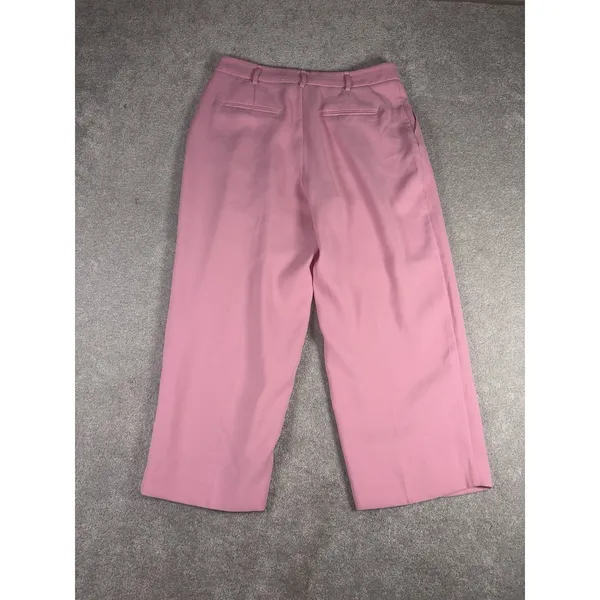 a loves a pink Pink Wide leg Trousers - Slacks Pleated Business Preppy Size 6 - Image 6